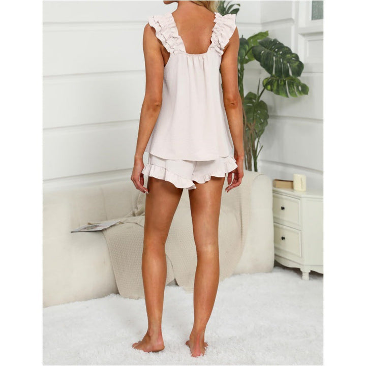 Ruffle Trim Relaxed Co-Ord Set