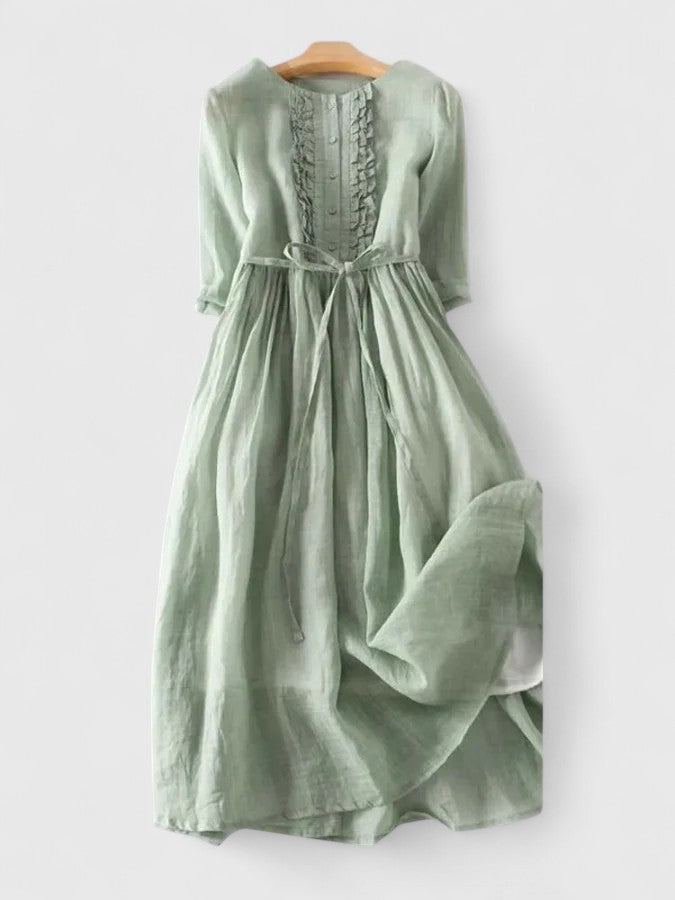 Vestido elegante jardín de salvia