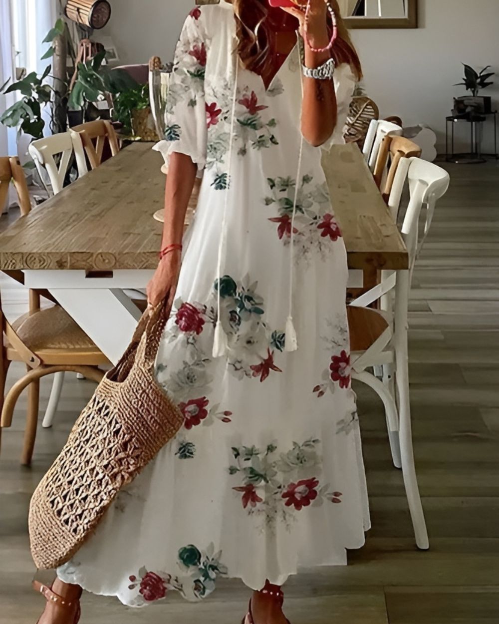 Vestido Bohemio Fluido para Cubrir