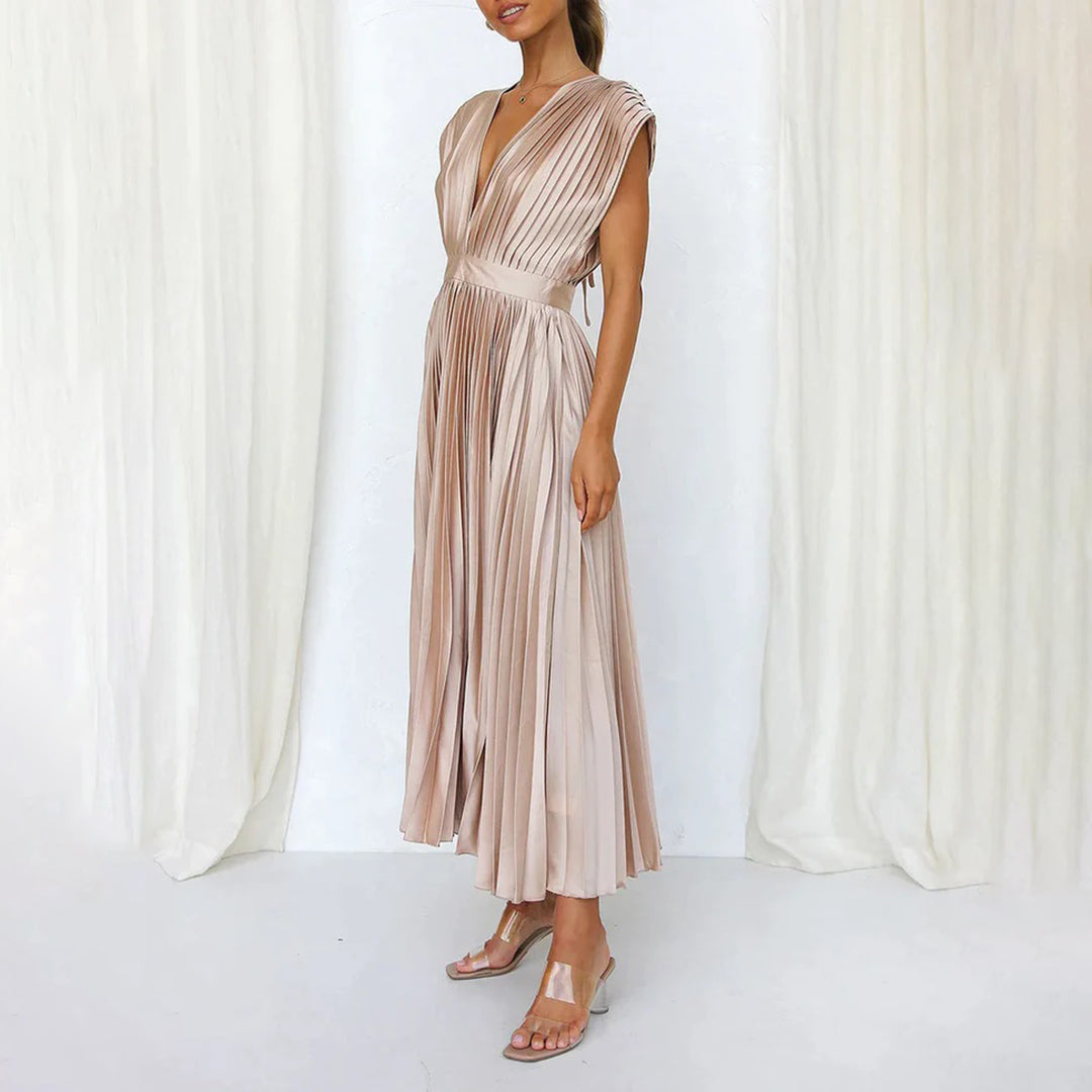 Vestido largo para invitada de boda Soft Flow con ajuste elegante