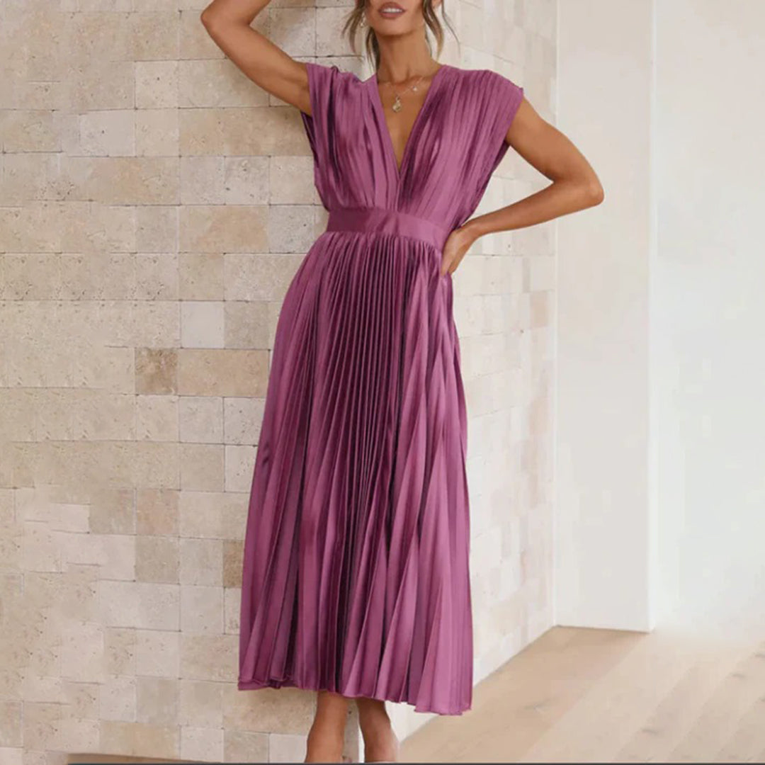 Vestido largo para invitada de boda Soft Flow con ajuste elegante