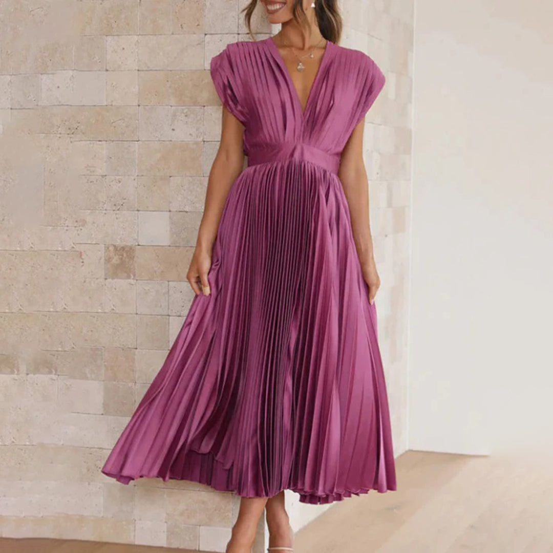 Vestido largo para invitada de boda Soft Flow con ajuste elegante