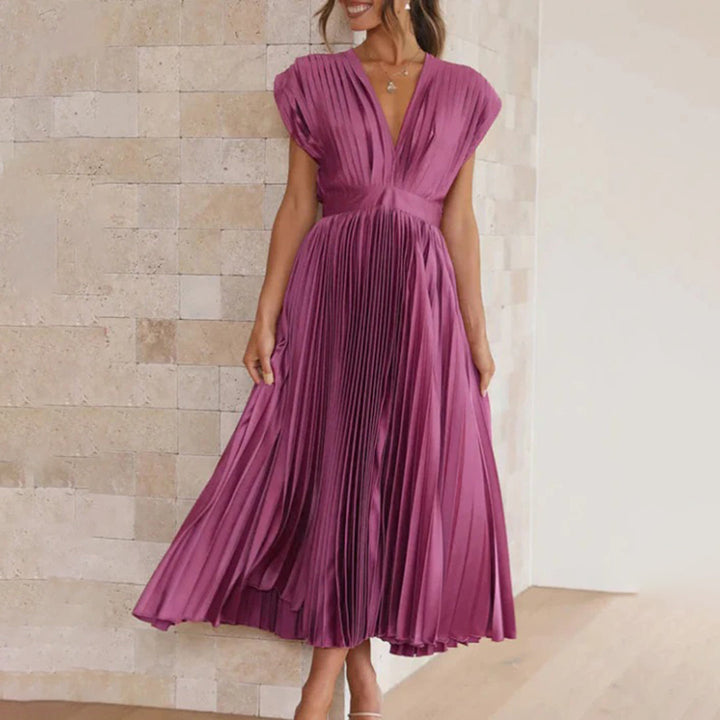 Vestido largo para invitada de boda Soft Flow con ajuste elegante