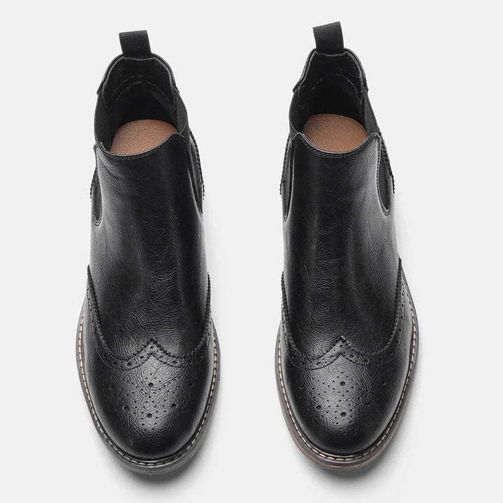 Botines Chelsea clásicos, elegantes y formales para negocios con suela duradera para hombre