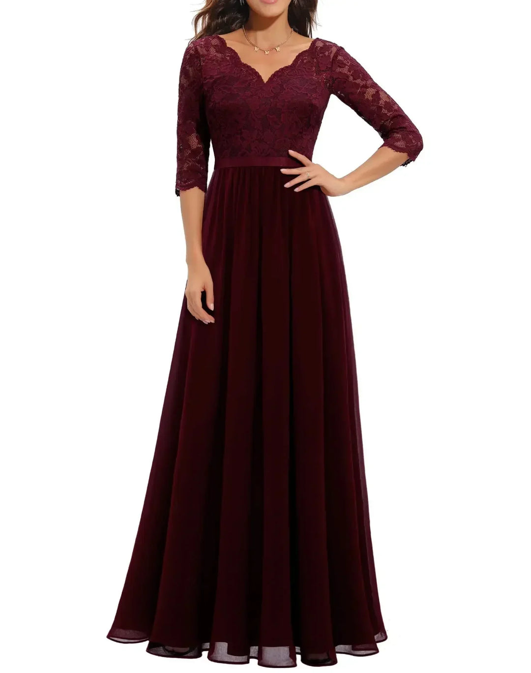 Elegant Lace Long Maxi Dress