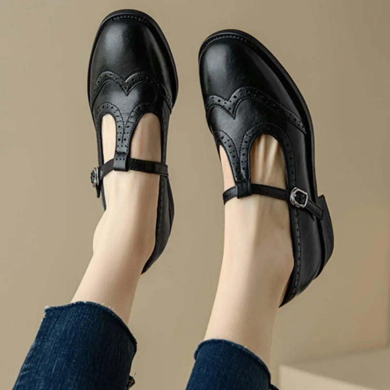 Mary Jane Block Heel Sandals