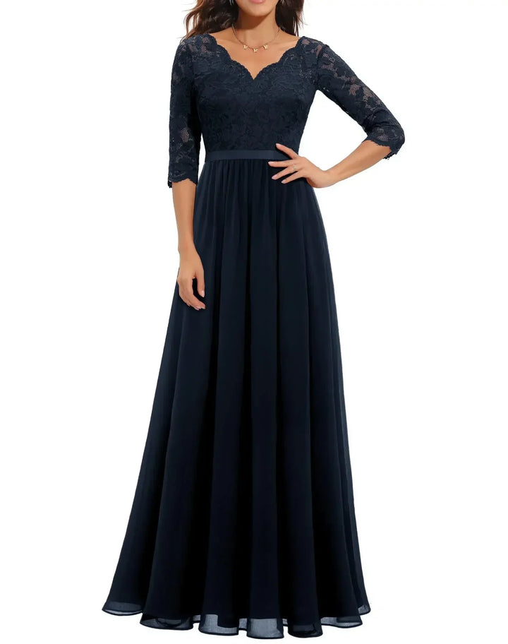 Elegant Lace Long Maxi Dress