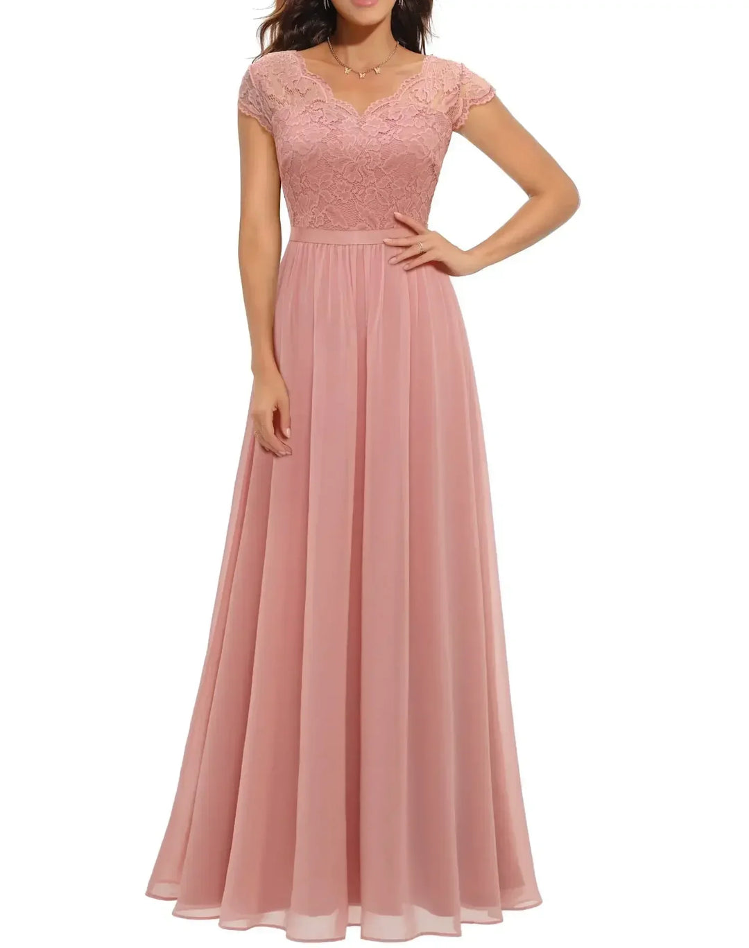 Elegant Lace Long Maxi Dress