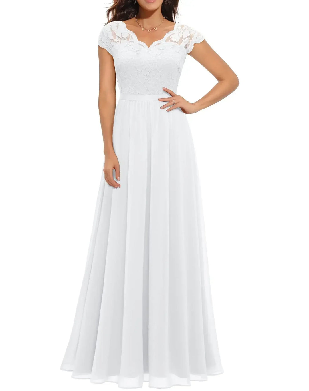 Elegant Lace Long Maxi Dress