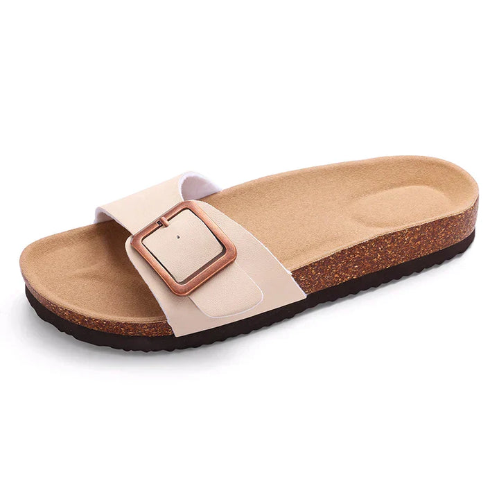 Sandalias con hebilla plana ajustable