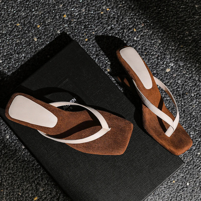 Sandalias cómodas de cuña para uso diario