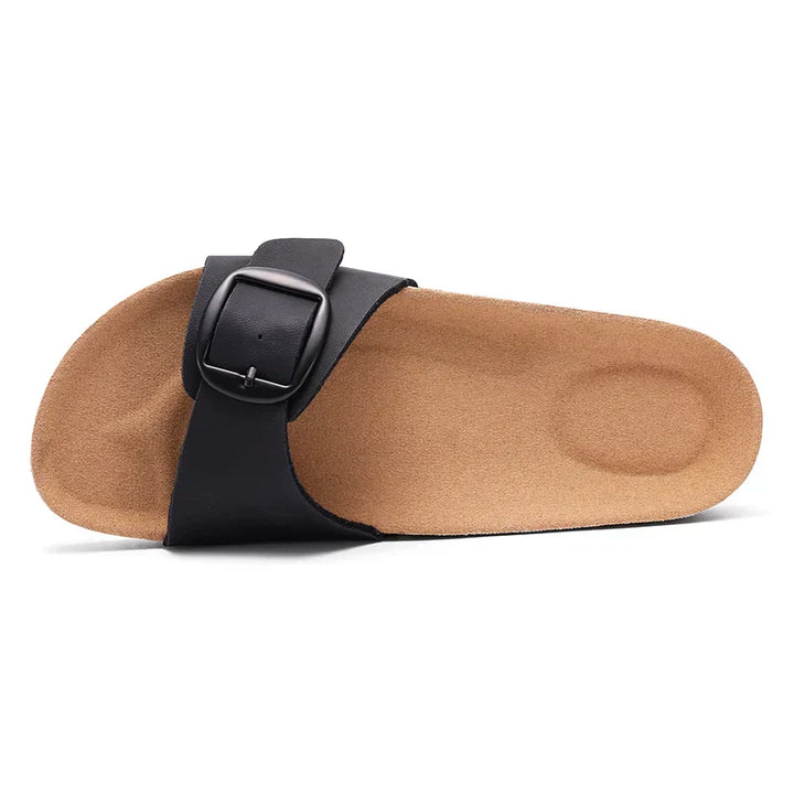 Sandalias con hebilla plana ajustable