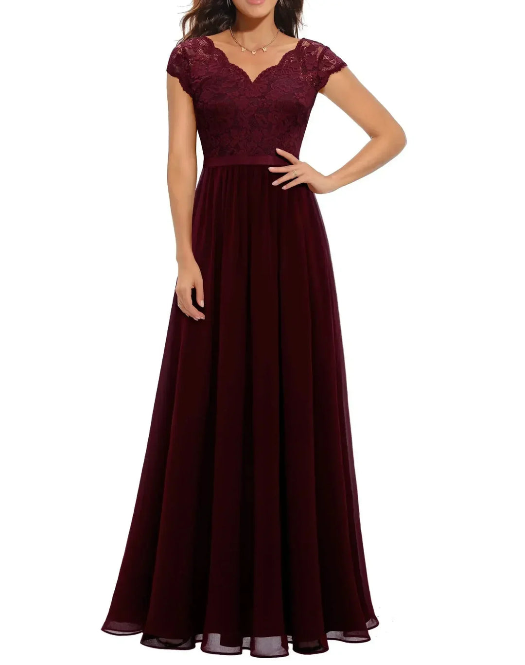 Elegant Lace Long Maxi Dress