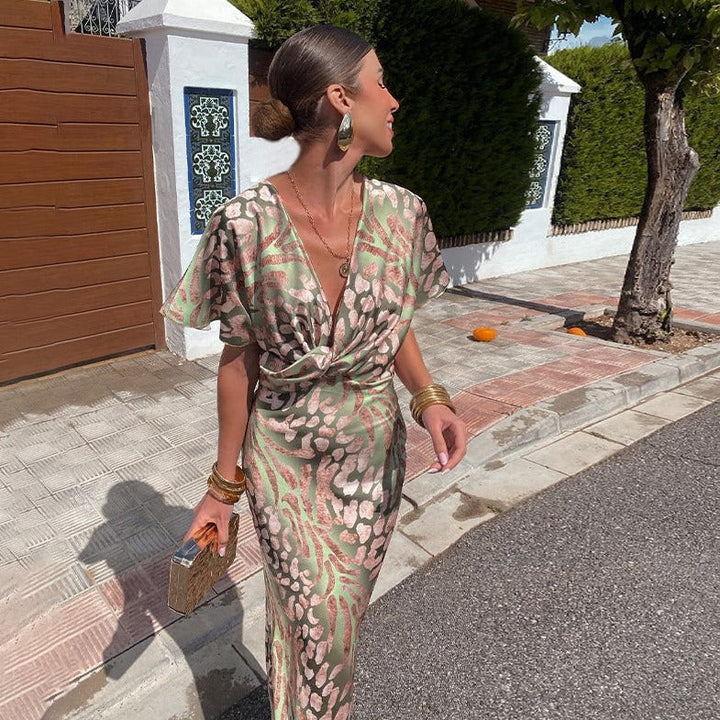 Vestido Maxi Fluido para Celebraciones Elegantes