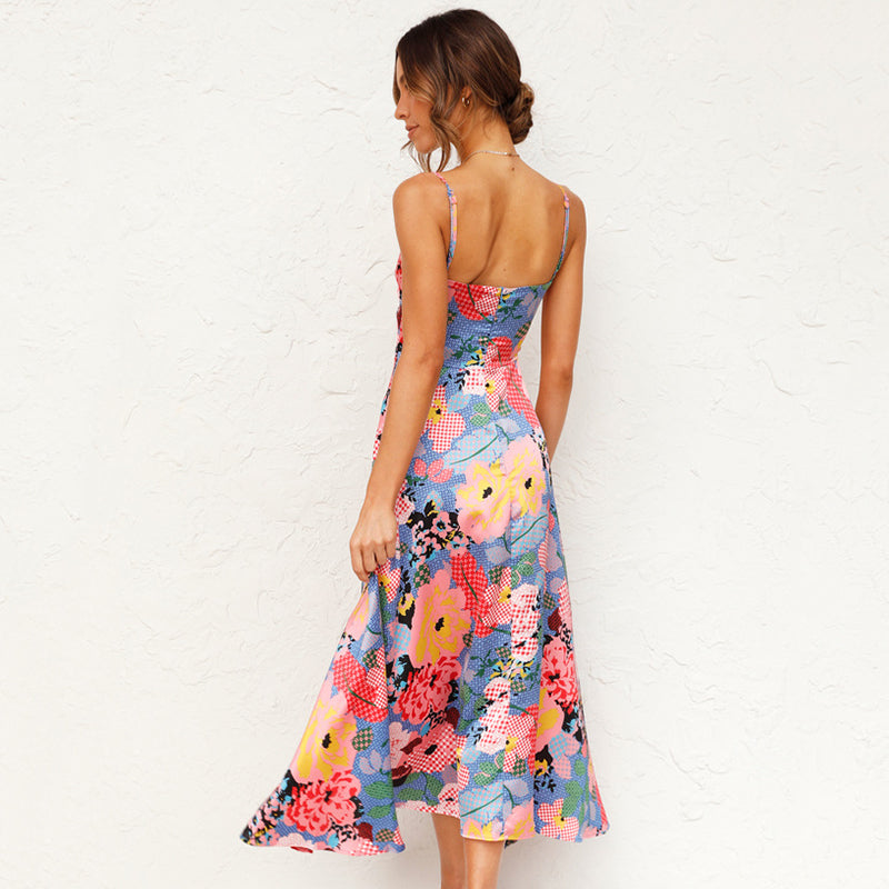 Women's Exquisite Floral Occasion Floral Wedding Guest Dress