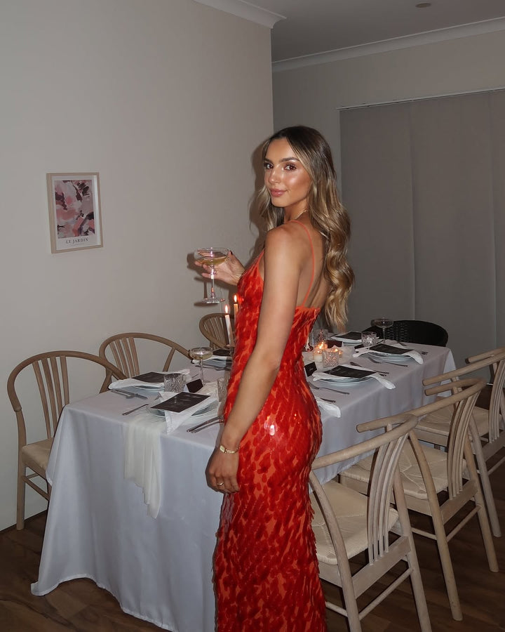 Sequin Backless Maxi Dress for Evening Celebrations