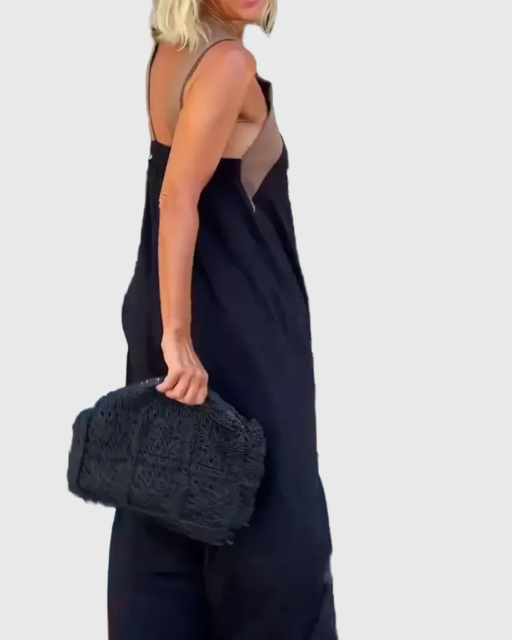 Vestido maxi fluido de noche