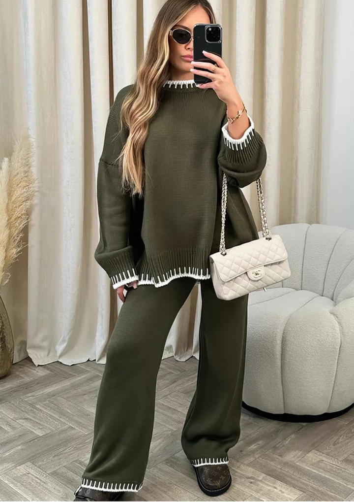 Conjunto de dos piezas oversize para estar en casa