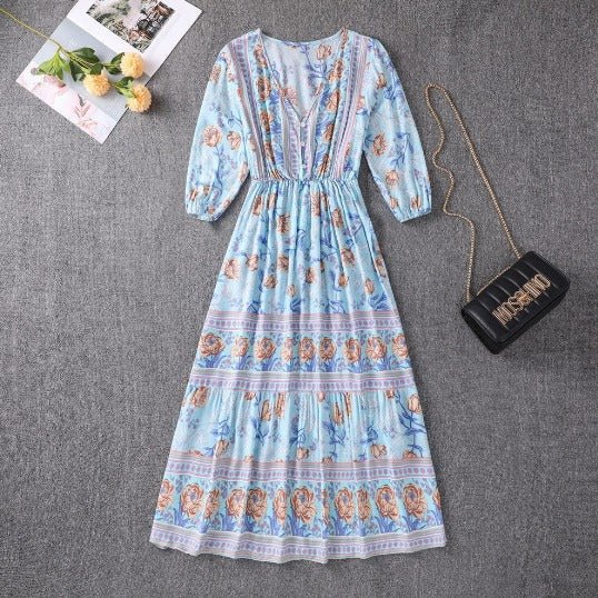 Seaside Boho Midi Dress