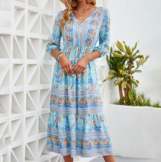 Seaside Boho Midi Dress
