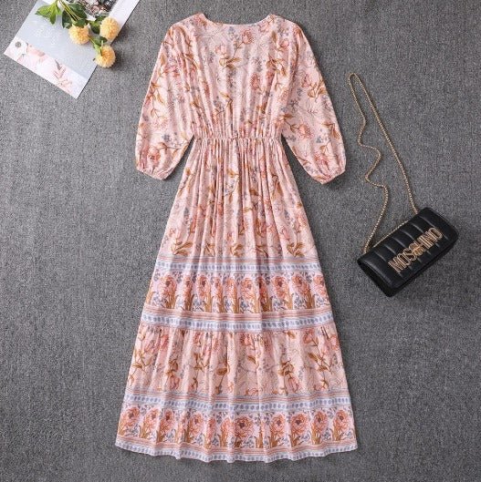 Seaside Boho Midi Dress