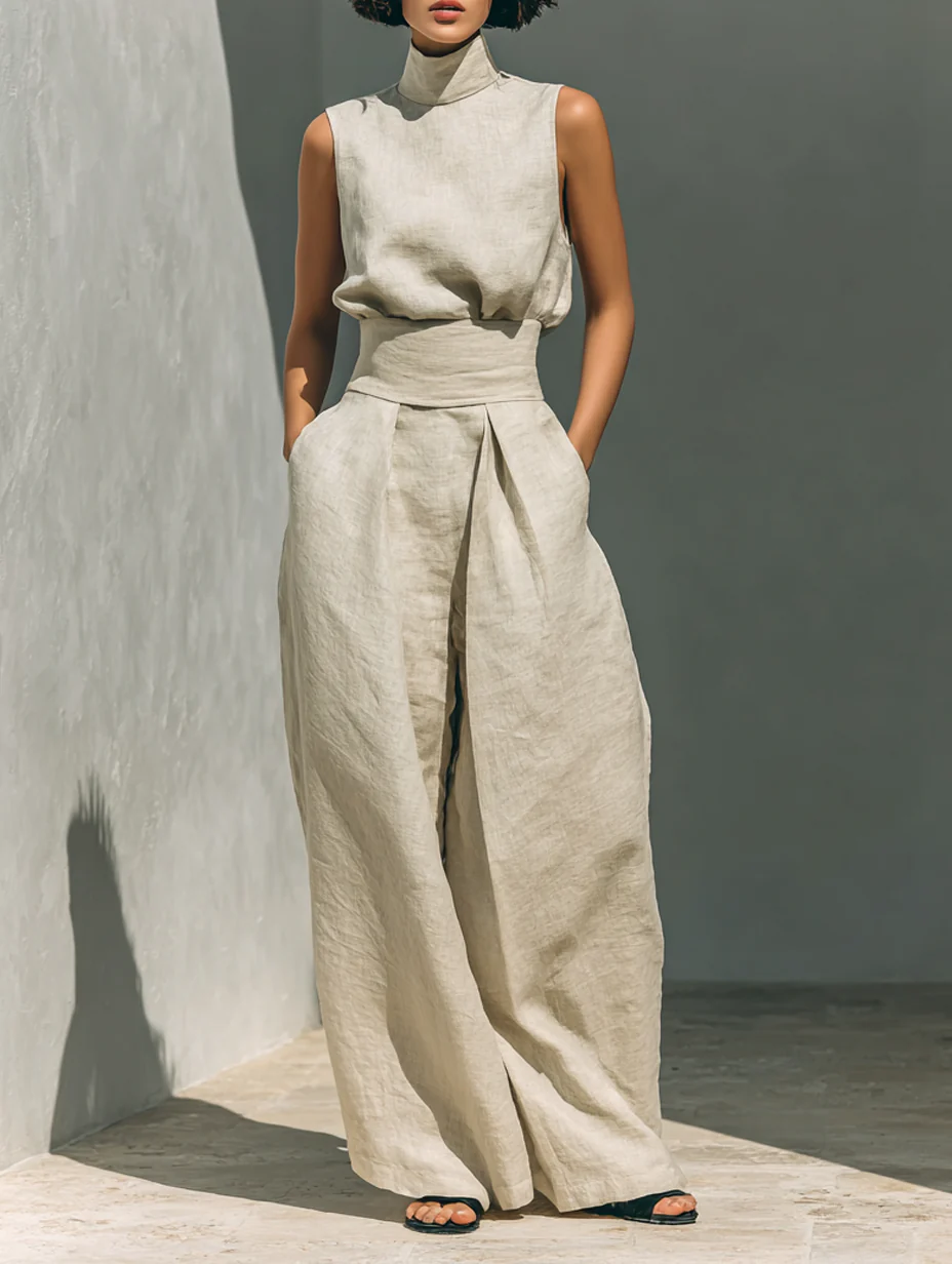 Relaxed Sleeveless Co-Ord Set
