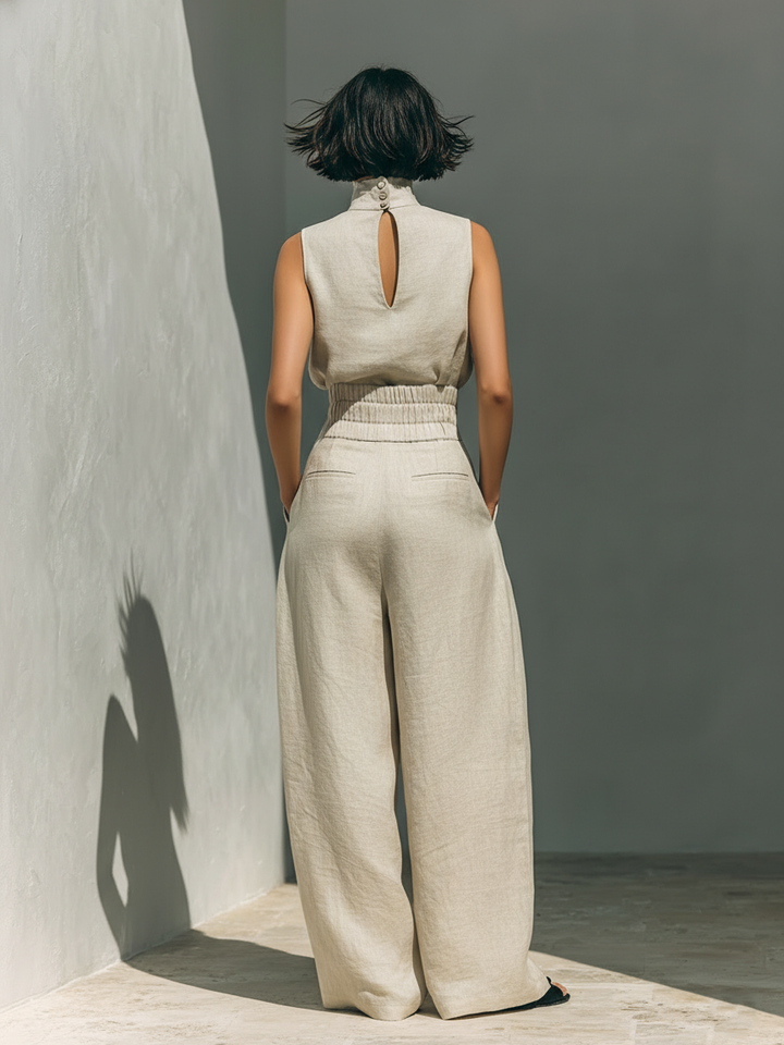 Relaxed Sleeveless Co-Ord Set