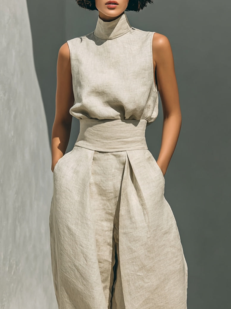 Relaxed Sleeveless Co-Ord Set
