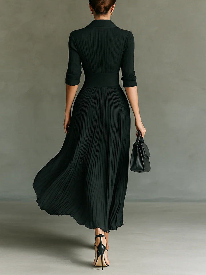 Abito lungo aderente con vita elegante