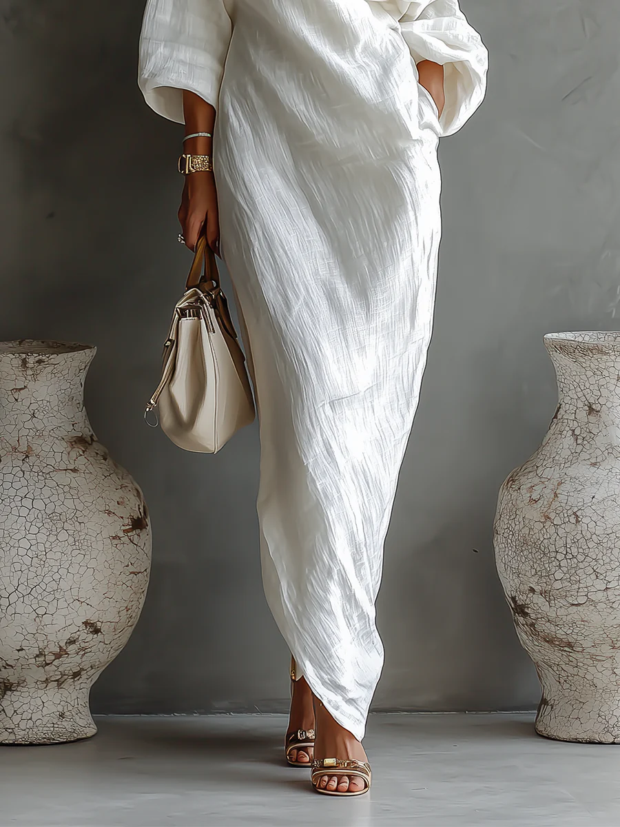 One-Shoulder Elegant Maxi Dress