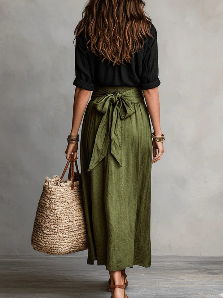 Button-Up Coordinated Two-Piece Set