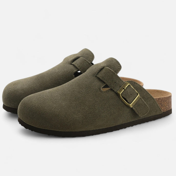 Men’s Trendy Home Indoor Slip-on Suede Mules Loungewear Clog