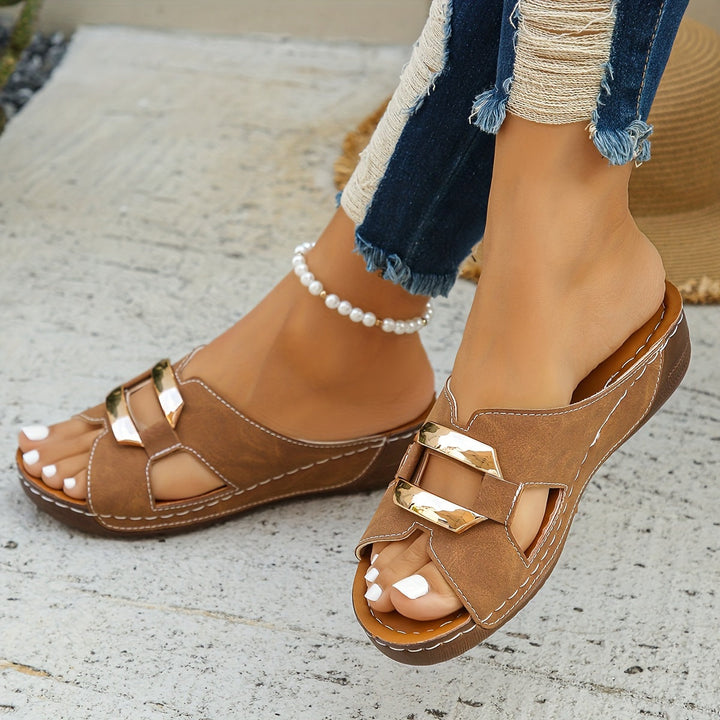 Adjustable Buckle Comfort Sandals