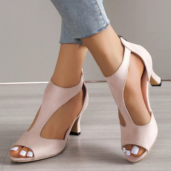 Sandalias ortopédicas de comodidad con tacón bajo
