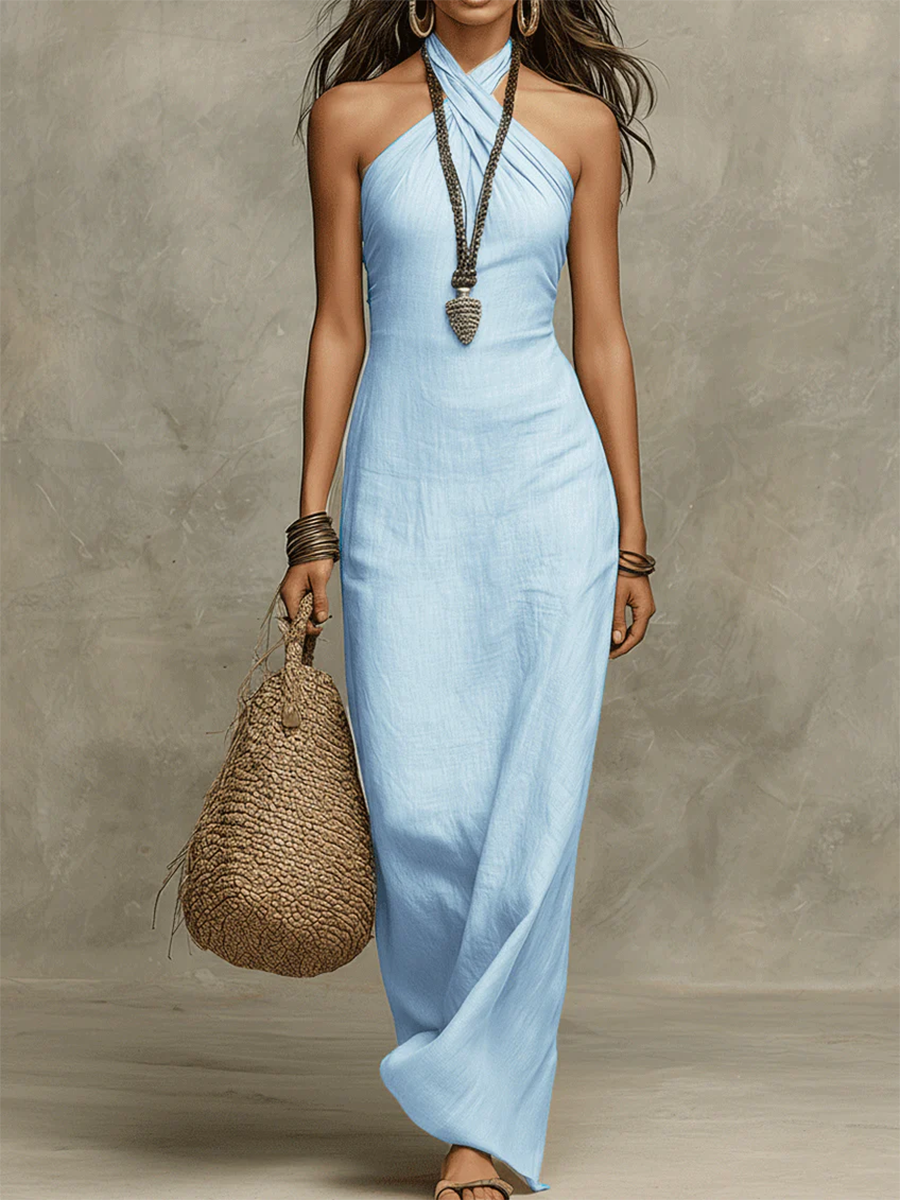 Vintage Elegant Maxi Dress