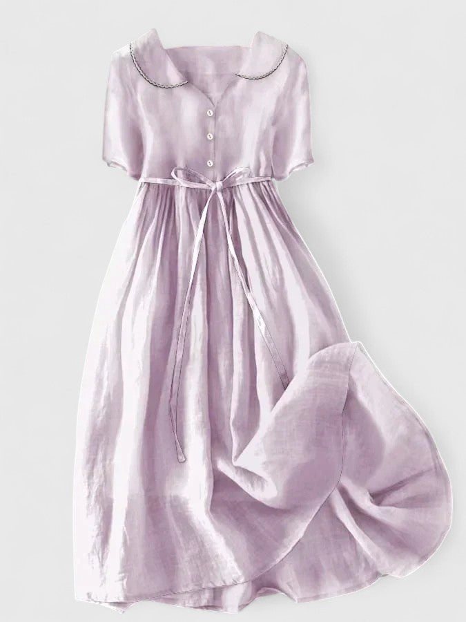 Romantic Blush Floral Midi Dress