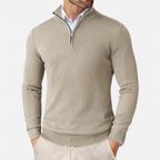Men's Slim-Fit Quarter-Zip Sweater