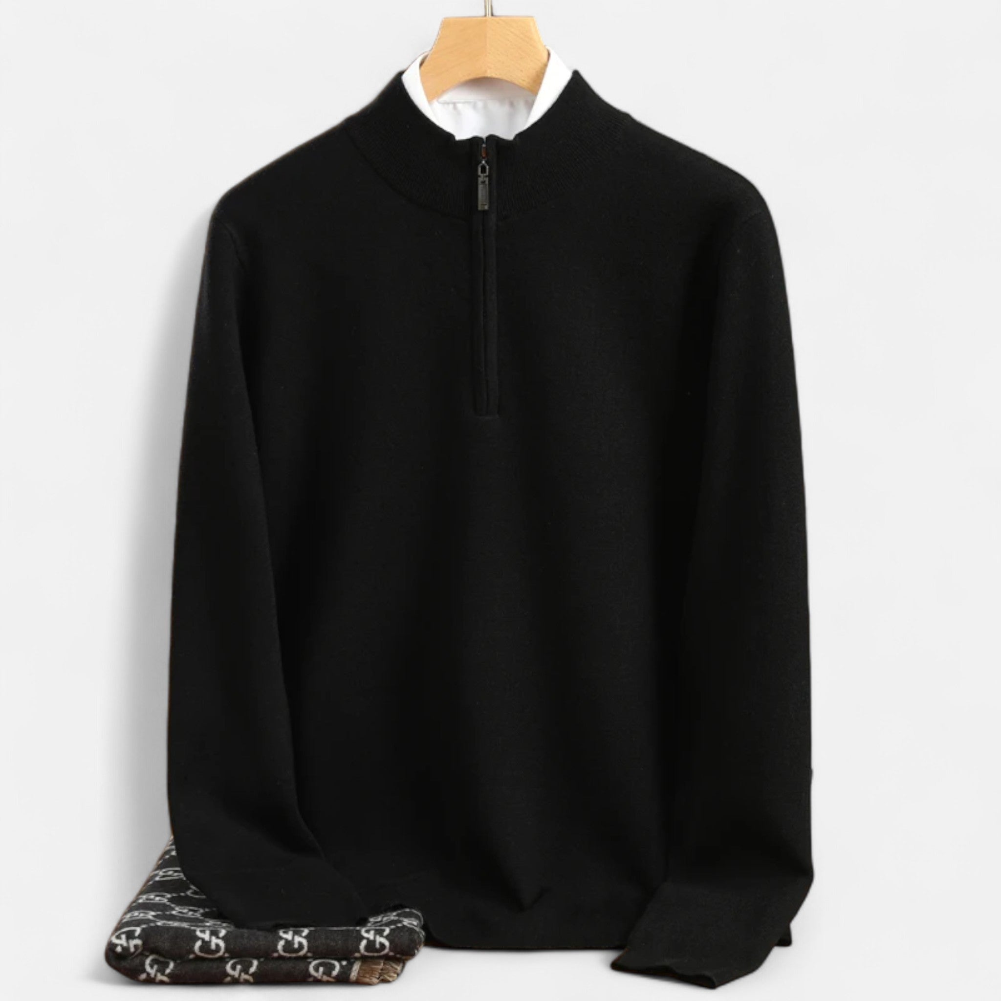 Men's Merino Wool Half-Zip Sweater