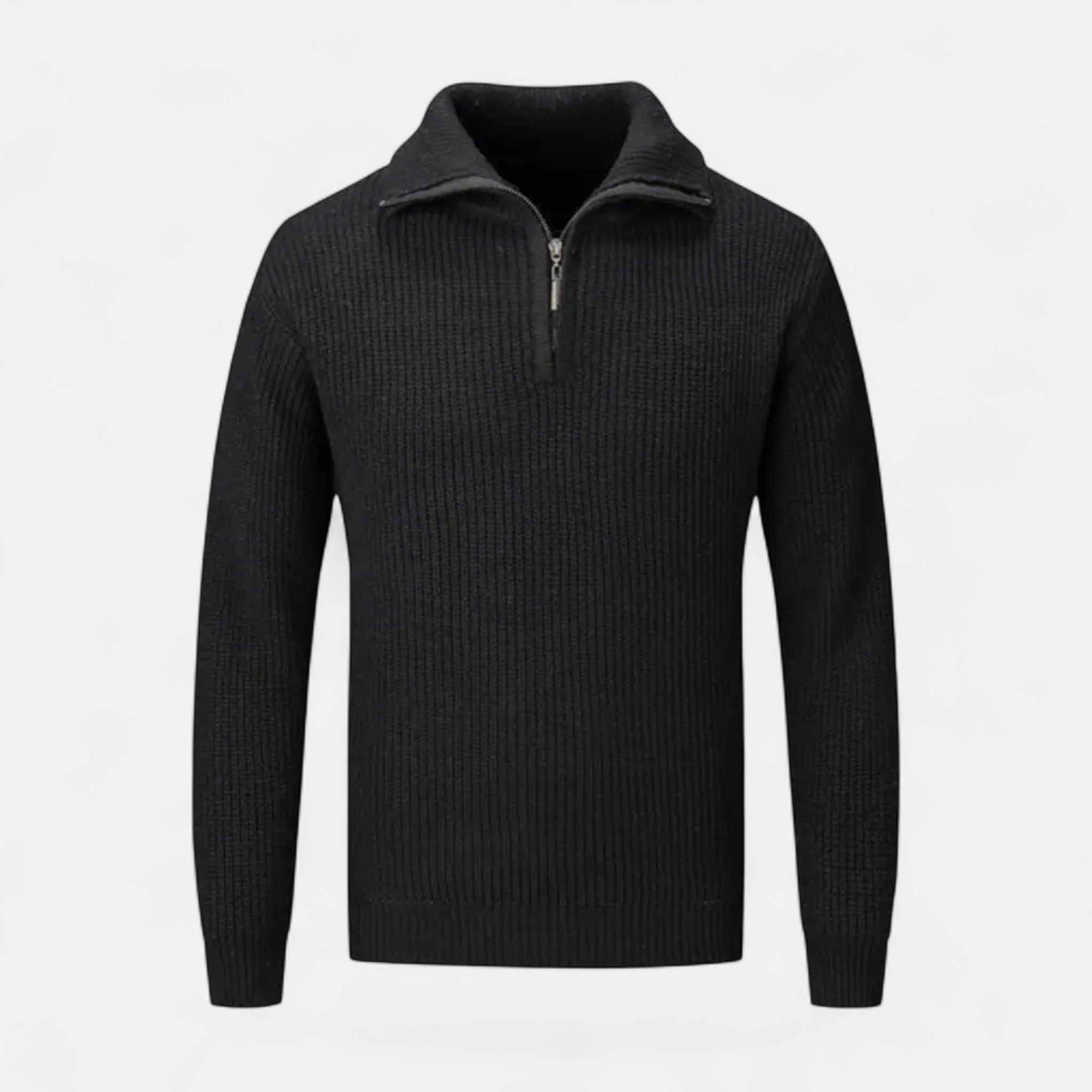 Men's Wool-Blend Half-Zip Sweater