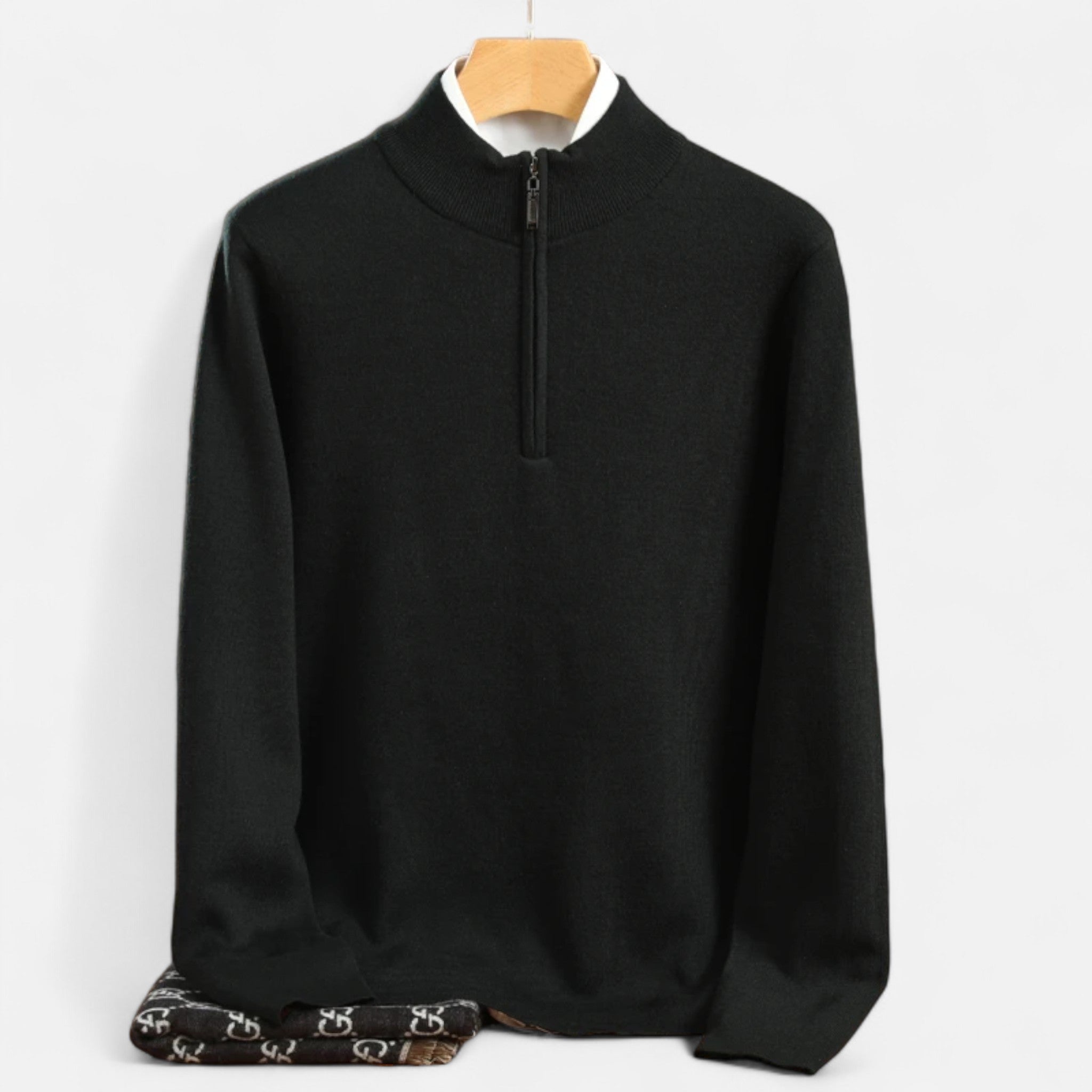 Men's Merino Wool Half-Zip Sweater