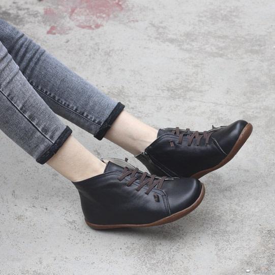 Botas cómodas con cremallera para uso diario