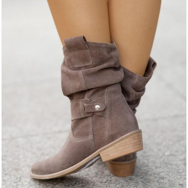 Zipper Detail Elegant Boots