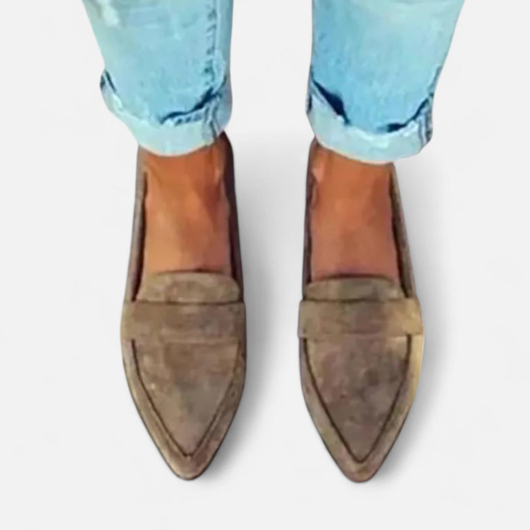 Women’s Classic Slip-on Business Formal Pointed-Toe Loafers