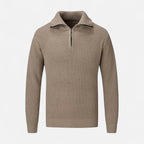 Men's Wool-Blend Half-Zip Sweater