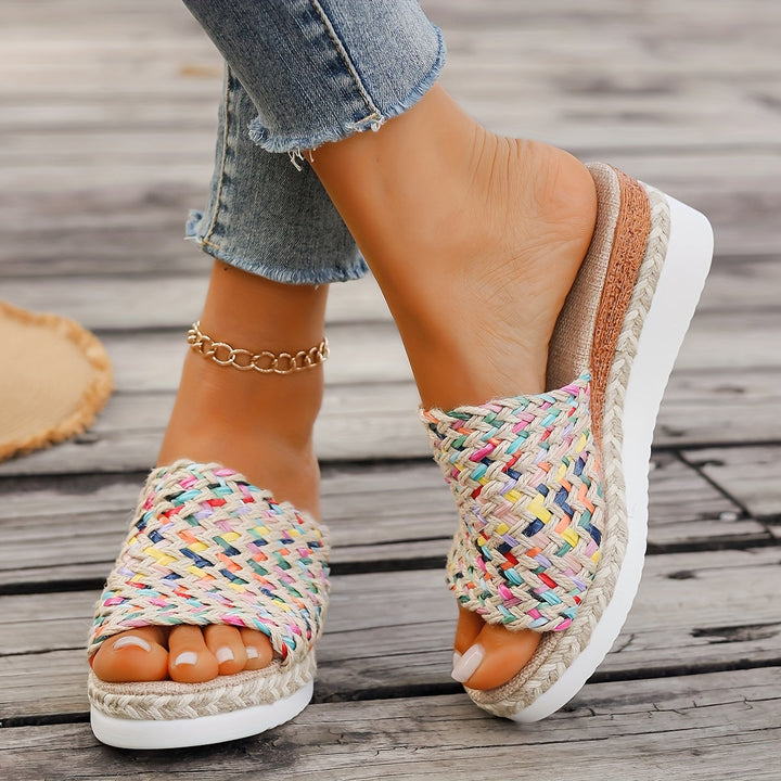 Woven Wedge Sandals