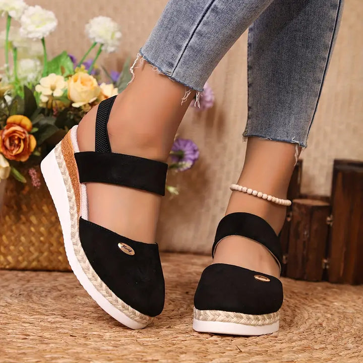 Sandalias ortopédicas con plataforma y comodidad