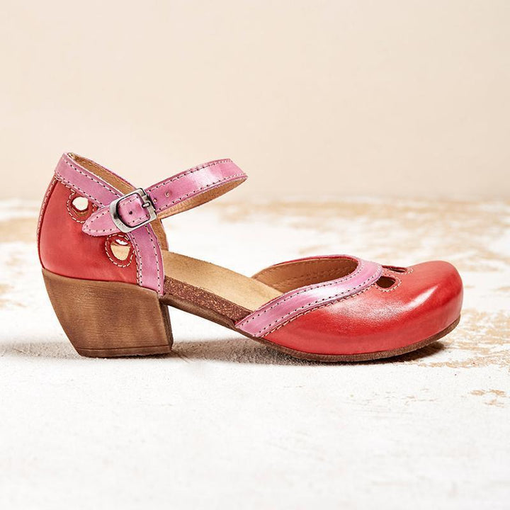 Sandalias ortopédicas de comodidad con tacón bajo