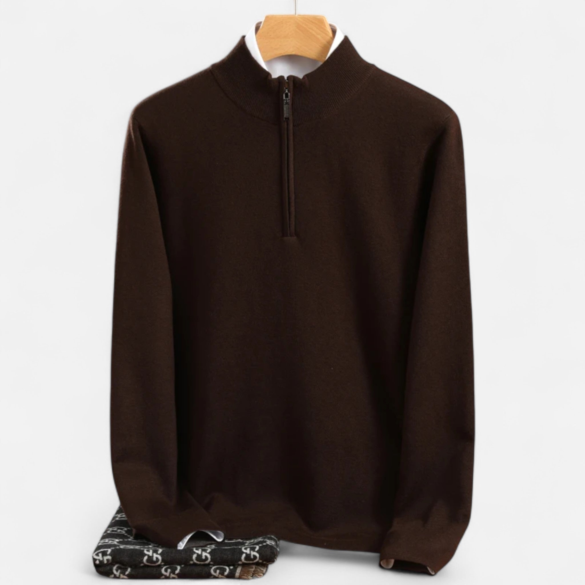 Men's Merino Wool Half-Zip Sweater