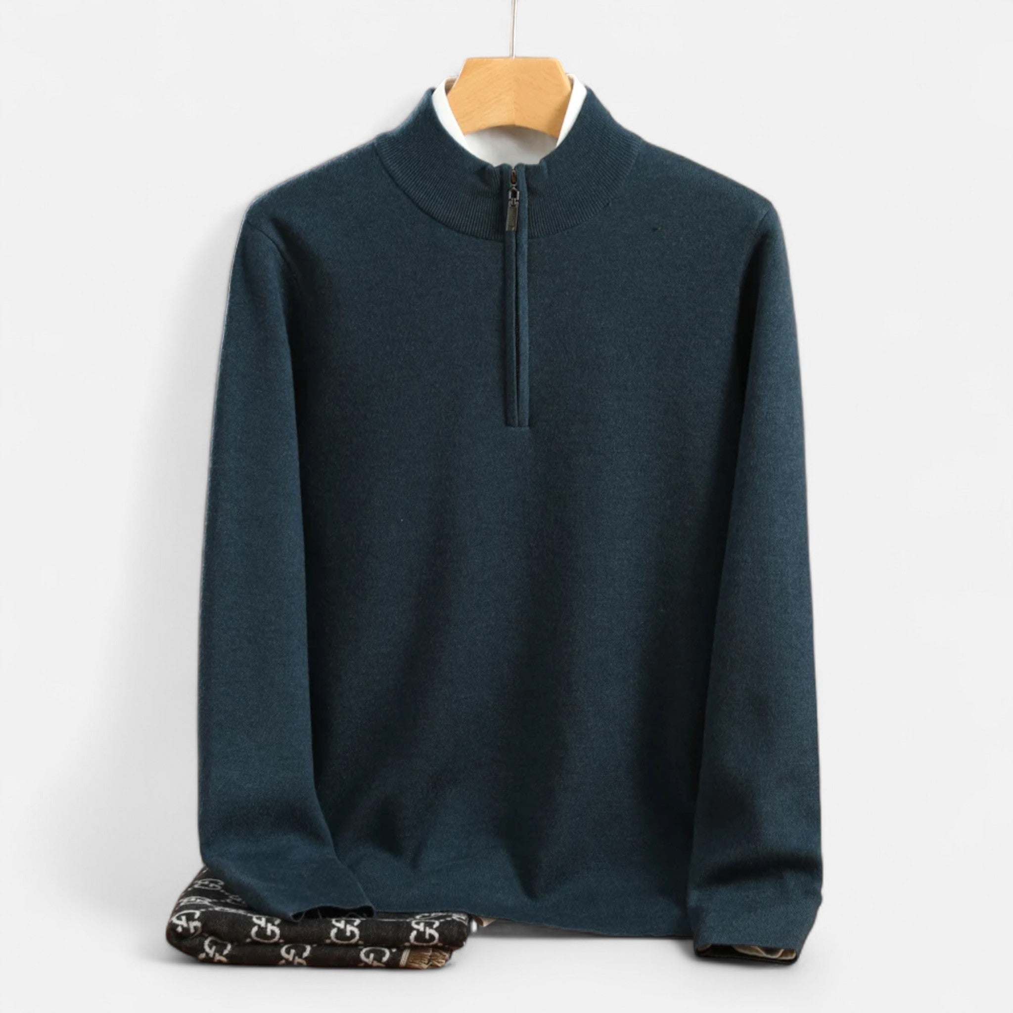 Men's Merino Wool Half-Zip Sweater