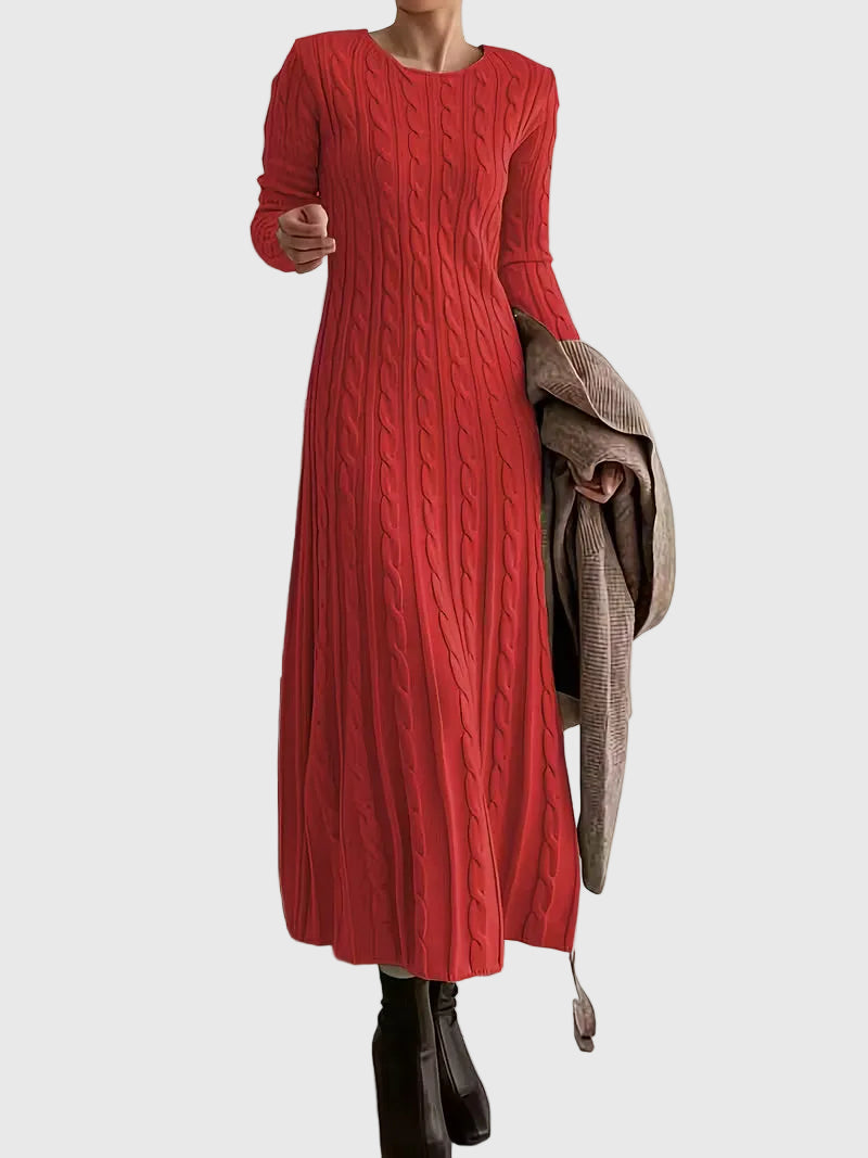 Vestido largo de punto suave